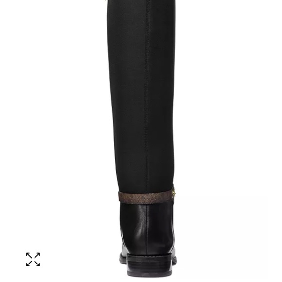 New Michael Kors Finley Wide-Calf Riding Boots - Picture 3 of 6